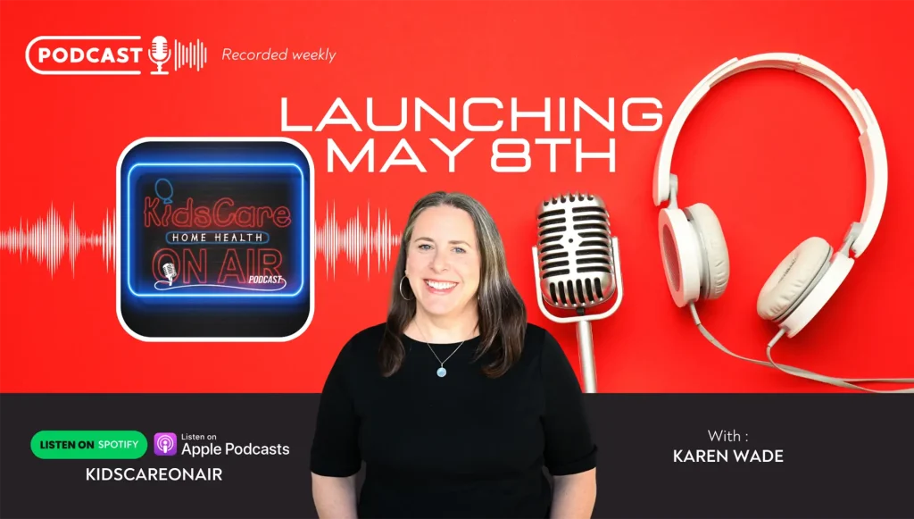 KidsCare on Air Graphic featuring a Speech-Language Pathologist Karen Wade
